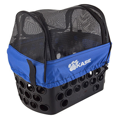 BIKASE Dairyman Rear Basket with Pet Cover Kit for Electric Bicycles