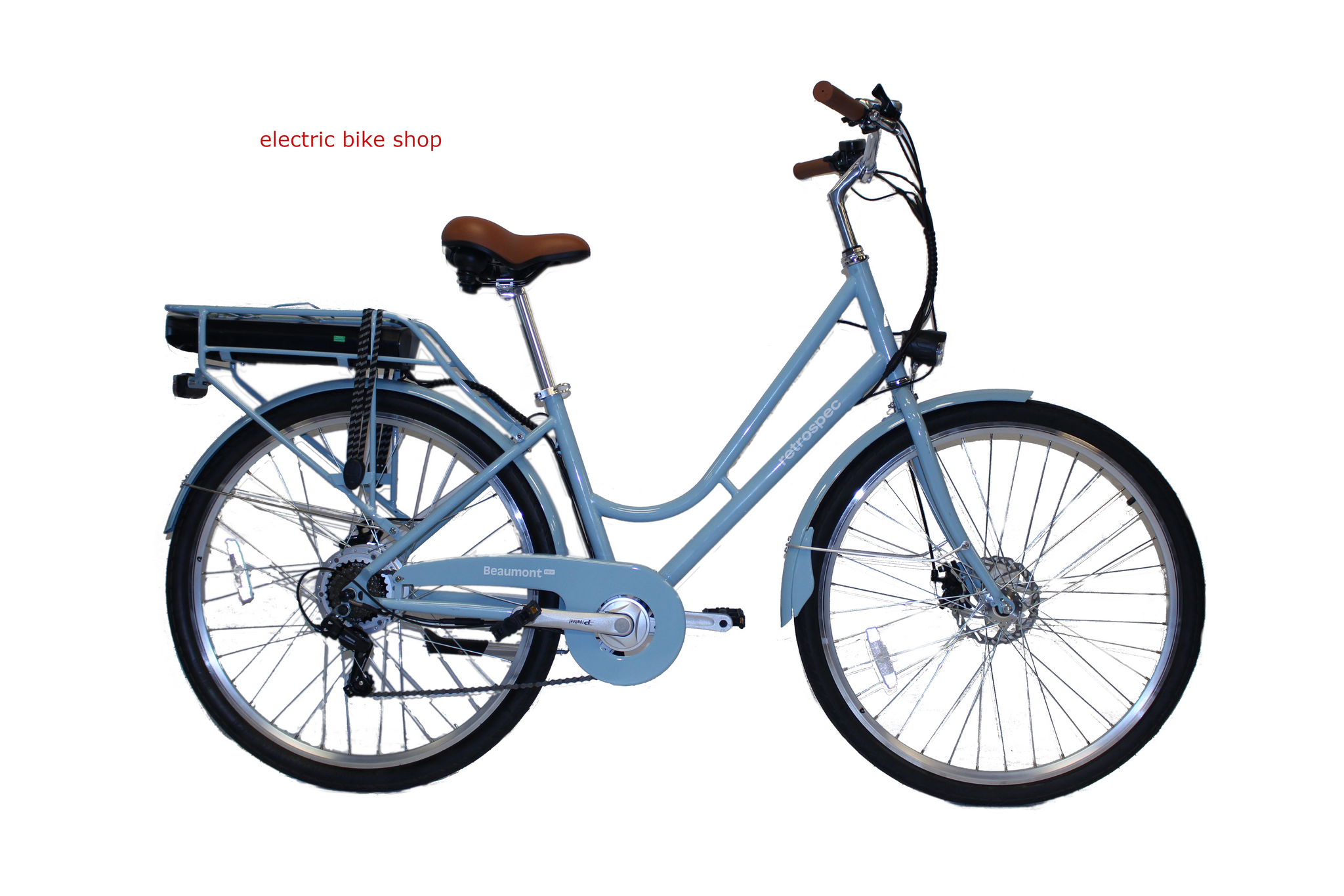 RETROSPEC BEAUMONT REV ELECTRIC CITY BIKE STEP THROUGH